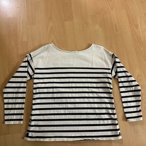 Striped Black and White Women's Top